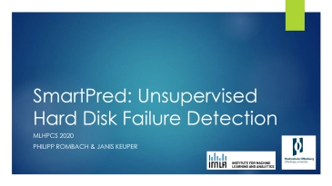 thumbnail of medium MLHPCS 2020 - SmartPred: Unsupervised Hard Disk Failure Detection 