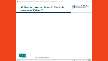 thumbnail of medium Mathematik II - 01 - Komplexe Zahlen I - Grundlagen