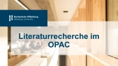 thumbnail of medium Literaturrecherche im OPAC